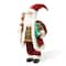 Glitzhome® 18" Faux Fur Traditional Christmas Santa Figurine